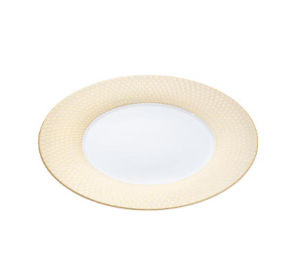 クリストフル　プレート Porcelain & Silver Plates| Christofle USA
